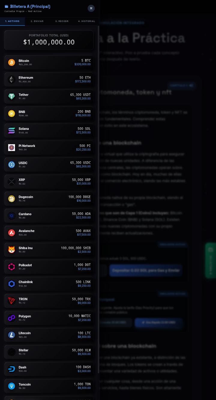 Interfaz Multiwallet A