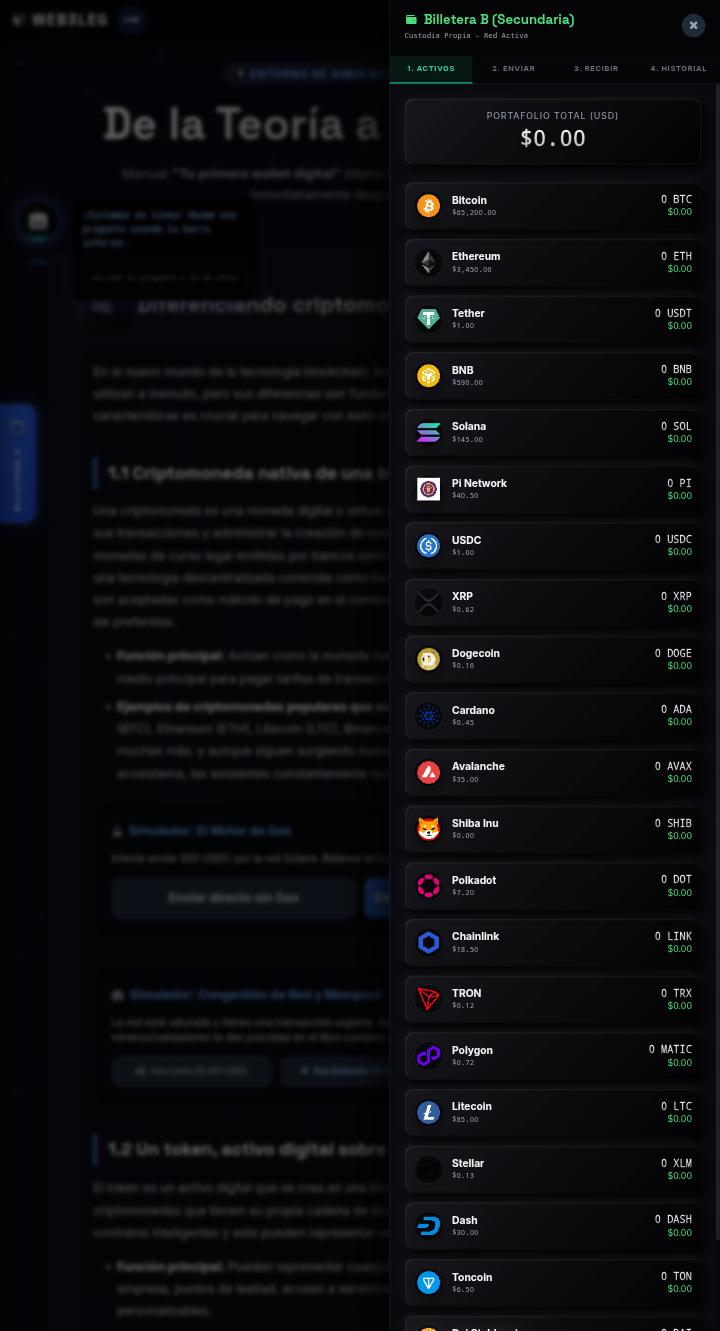 Interfaz Multiwallet B
